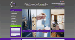 Desktop Screenshot of clubmanagerimmobilier.com