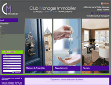 Tablet Screenshot of clubmanagerimmobilier.com